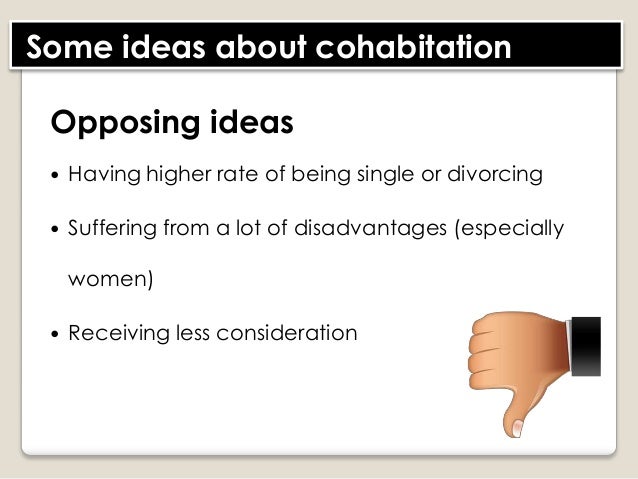 The downside of cohabiting before marriage